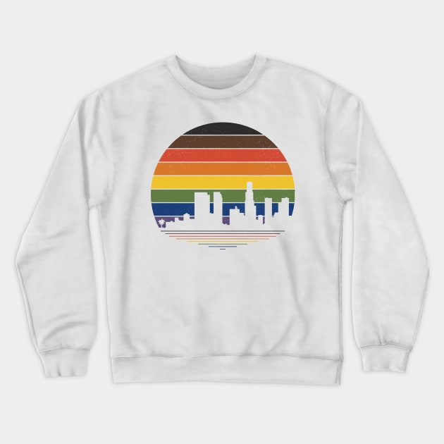 Retro LA Pride Crewneck Sweatshirt by lavenderhearts